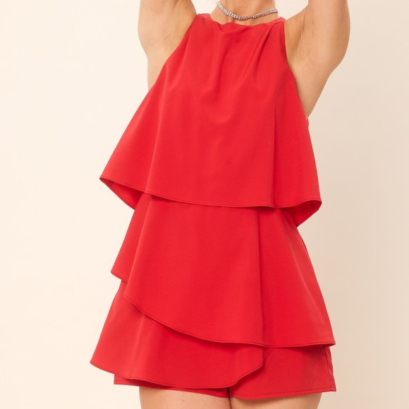 Red Romper - Picture 1 of 3